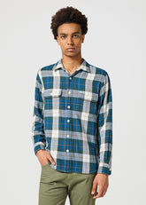 Męska Koszula Wrangler 2 Pkt Shirt Green 112357974 W5K7016823